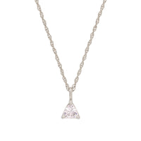 One in a Trillion - 14k White Gold Solitaire Lab-Grown Diamond Necklace